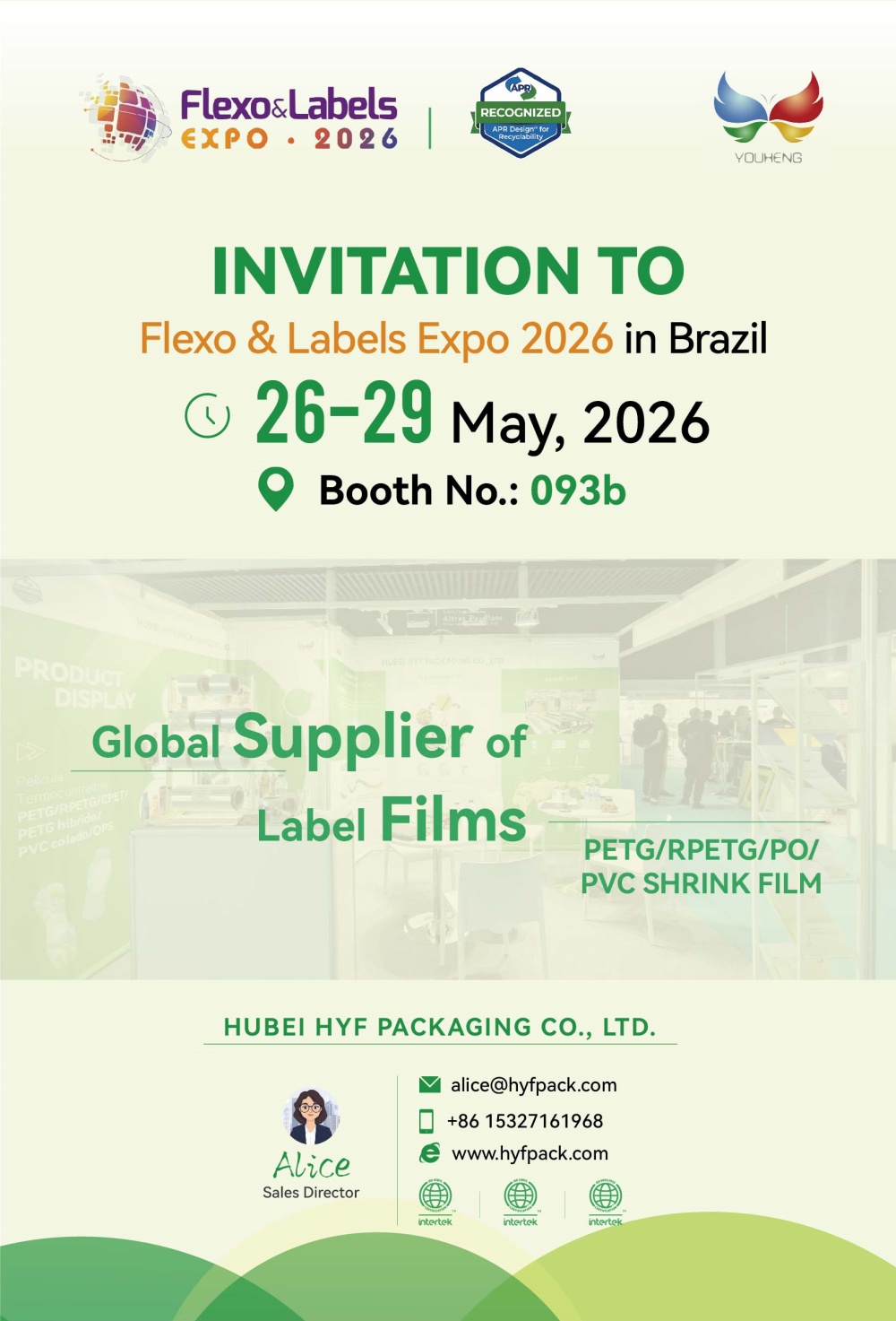 HUBEI HYF PACKAGING to Exhibit Innovative Shrink Film Solutions at Flexo